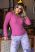 Pijama Rosa Ribana Calça Moletim